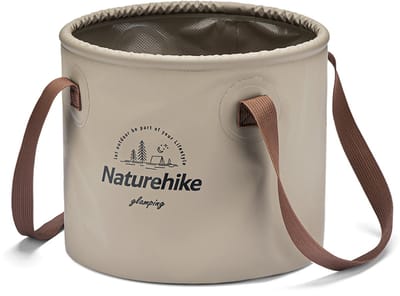 Naturehike Opvouwbare Emmer 10L – Lichtgewicht & Waterdicht – Compacte Camping Emmer – Koffie