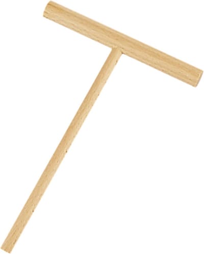 Pannenkoeken Schepper - Crêpe Spatel - Pannenkoeken Bakken - Houten Materiaal - 21 x 30 x 30 cm - Beige
