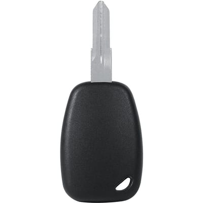 Coque de clé télécommande à 2 boutons non coupée pour Renault Kangoo Dacia Logan gray