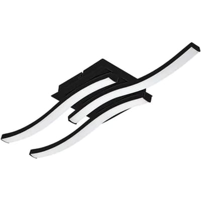 Eglo Plafondlamp Cabezas-e Zwart Warm Wit 12w
