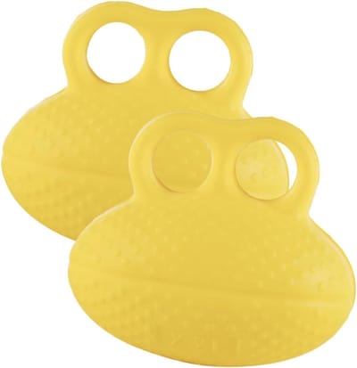Hand Grip Oefenballen - Krachtballen Vinger - Hand Kracht Opbouwen - Zelfnivellerend - 10 x 8.5 cm - Geel