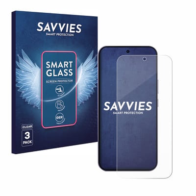 3 Stuks Savvies Screenprotector - geschikt voor realme 16 Pro - beschermfolie glas transparant