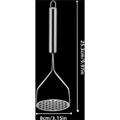 Creatieve Aardappelstamper Pers Aardappelpuree Maker Roestvrij Staal Aardappelen Crusher Pusher Fruitgereedschap Keukengadget Cocina gray