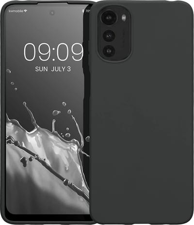 Casemania Hoesje Geschikt voor Motorola Moto E32 & E32S Zwart - Siliconen Back Cover