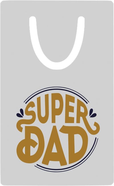 Hacebo® - super dad metalen boekenlegger - Vader - papa - Vaderdag - cadeau - verjaardag - kado Bladwijzer boekenleggers - 7.6 cm x 5cm