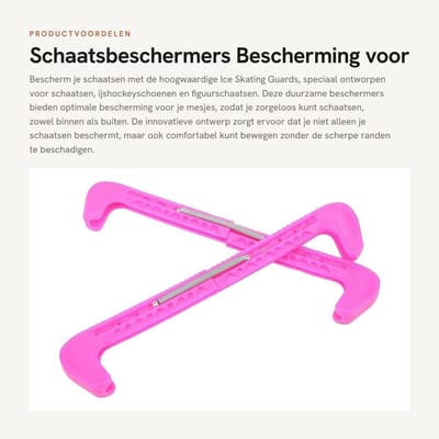 Dailygoods- Schaatsbeschermers - Goede Bescherming - Kunstschaatsen/IJshockey - Verstelbaar - Hoogwaardige Kunststof - Eenvoudige Montage - Schaatsbescherming