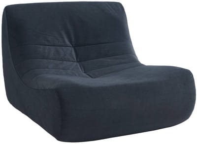 sweeek - Waterafstotend velours fauteuil 1 zitplaats l 91 x b 105 x h 72cm - sokol