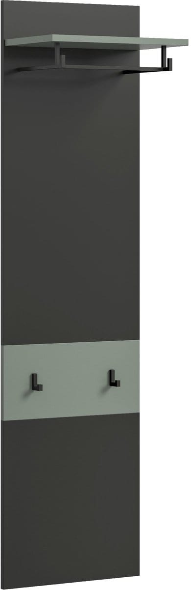 xonox.home Wandpaneel met haken Canu Smoke Green 165 x 45 x 29 cm