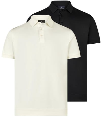 RAGMAN Heren poloshirt 2 pack Basic