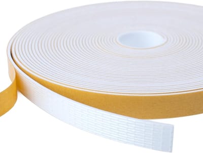 12 mm (B) x 1,5 mm (T), tochtstrip voor ramen en deuren, zelfklevende raamafdichtingsstrip, totaal 10 m lang, wit