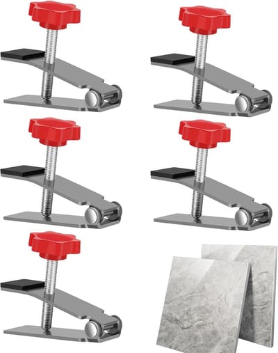 Arbeidsbesparende Armkrik - Handgreep Hefapparaat - Tegels Plaatsen - Draagvermogen 250kg - 1-6cm Verstelbaar - Rood
