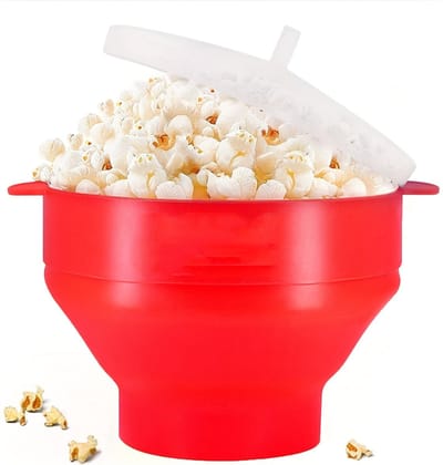 Livano Popcornmakers - Popcornpan - Popcorn Machine - Mini Popcorn Machine - Rood