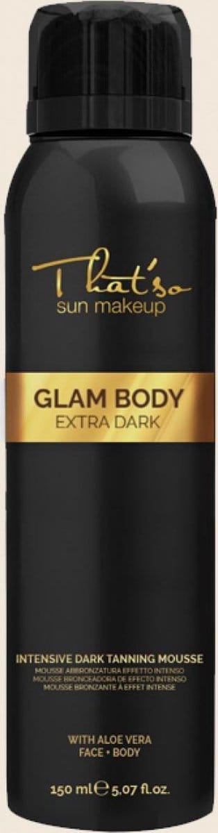 That'so Zelfbruiner Self Tan voor lichaam en gezicht - Glam Body Mousse EXTRA DARK - Direct een diep bruine kleur - 150ml