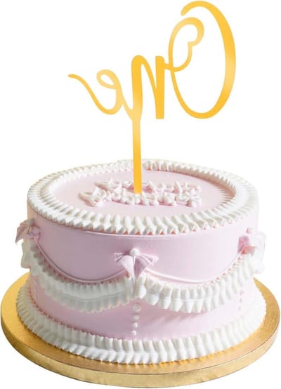 Allecto Plus – Cake Toppers voor 1e verjaardag Wild One thema – Cake Decoratie voor Jongens en Meisjes – Cake Topper Verjaardag versiering 1 jaar – Babyshower en Jubileum Feestdecoratie.