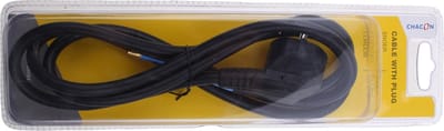 UNIVERSEEL - Aansluitsnoer HO5VV-F - 1,5m 3 X 1,5mm2 - ZWART - 63093