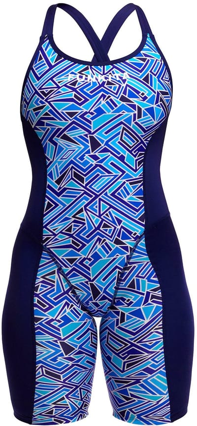 Funkita Dames badpak Fast Training Blue Bits