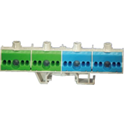Hensel PE en nul insteekklem met DIN rail - meerdere kleuren - FC PN 20