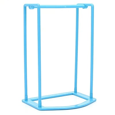 Daity Eén draagbaar opbergrek van kunststof voor in de garderobe - duurzaam kunststof rek - opbergruimte in de wasruimte.（blauw）