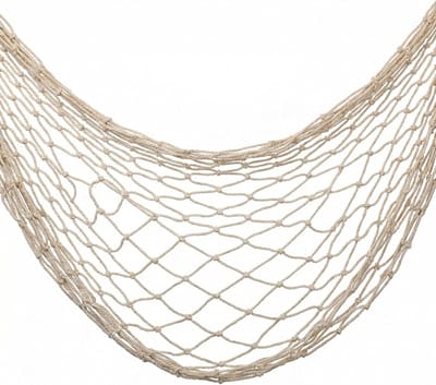 SnelShoppen - Visnet Wandbehang 150cm x 200cm, Maritieme Decoratie, Beige Schelp Stijl, Decoratief Net voor Binnen en Buiten, Perfect voor Feesten en