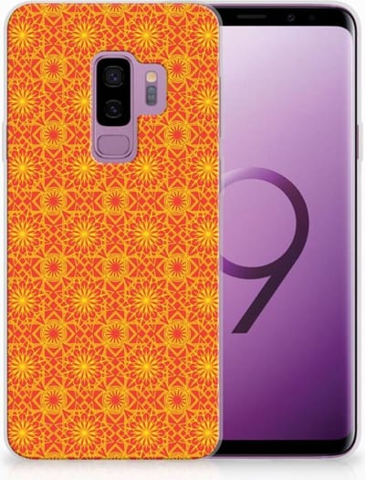 Samsung Galaxy S9 Plus TPU bumper Batik Oranje