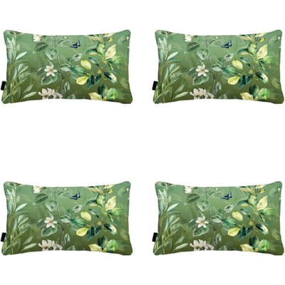 Madison - Sierkussen Elisa - Groen - 30x50x10cm - Set van 4