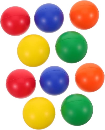 Strand Paddle Ball - Buitenspel Set - Familieplezier Buiten - Bevordert Motoriek Reflexen - 6cm Diameter - Diverse Kleuren