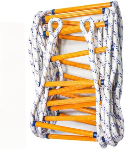 Touwladder, Ontsnappingsladder, Brandladder Brandtrap Touwladder Met Karabijnhaken Tot 420 Kg Compact Lichtgewicht Voor Klimrek/12M/39Ft