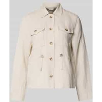 Tom Tailor - Regular fit jasje met linnen - Maat 36 - sand stone beige