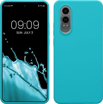 kwmobile telefoonhoesje geschikt voor OnePlus Nord CE 4 Lite 5G - Hoesje met siliconen coating - Smartphone case in ijsblauw