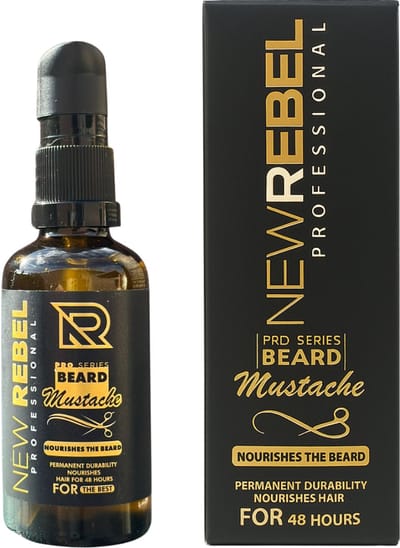 New Rebel Baardolie – Baardverzorging voor Korte & Lange Baarden – 50ml – Beard & Mustache Olie - Baardolie