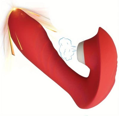 Nivard Thrusting Dildo - Stotende Vibrator - Buttplug - Bewegende Dildo - Voor Mannen & Vouwen - Rood