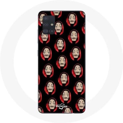 Samsung Galaxy A51 hoesje La Casa De Papel gezichtsmaskers