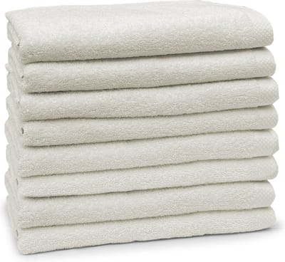Eleganzzz Handdoeken Set - Set van 8 - Badhanddoeken 70x140cm - Badlakens - Handdoek - 420 gr/m2 - 100% Katoen - ivory