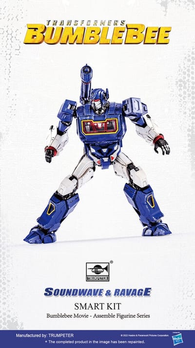 Trumpeter Modelbouwpakket - Transformers BumbleBee Series 03112 SK05 TF-6 Soundwave en Ravage - Figuur Plastic - Trumpeter - Modelbouw