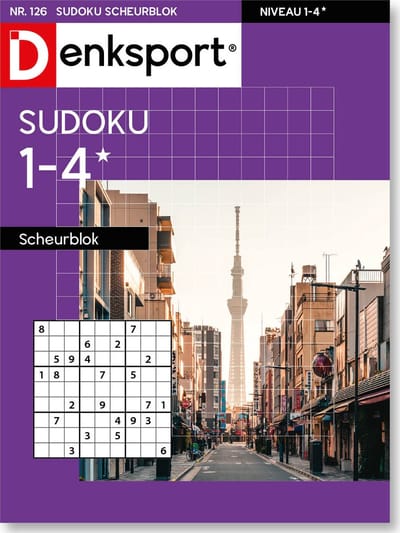 Denksport Puzzelboek Sudoku 1-4* scheurblok, editie 126