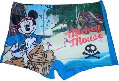 Mickey Mouse zwembroek - zwemboxer Mickey Mouse - blauw - maat 98