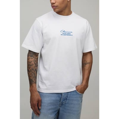 Relaxed Heavyweight L'homme T-Shirt | White | Size XS