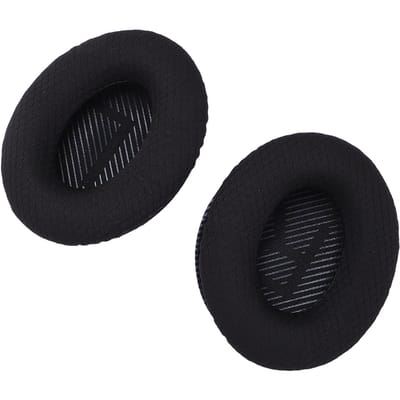 Coussinets d'écouteurs Mousse à mémoire de forme Éponge Maille respirante Coussinets d'écouteurs de remplacement pour QC35 noir