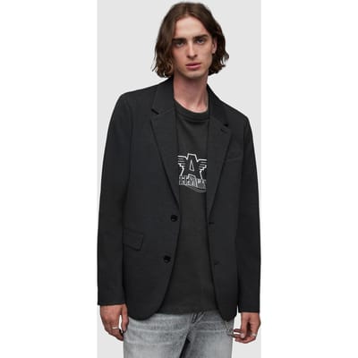 AllSaints Helm Blazer Charcoal Marl Size: 42 | Blazers Outlet | Heren | Grijs