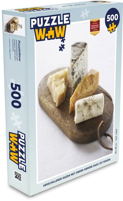 Puzzel Kaas - Gouda - Hout - Legpuzzel - Puzzel 500 stukjes