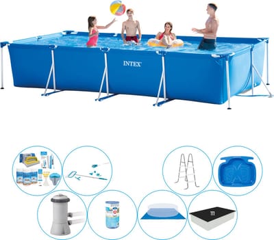 Frame Pool Rechthoekig 450x220x84 cm - Deluxe Zwembad Deal