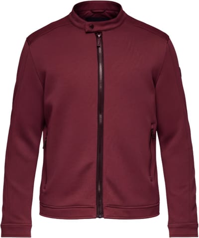 OMBRE Jas - Lange Mouw - Rits - Effen Bordeaux L