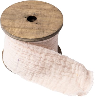 ARTYFETES - Crème katoenen gaaslint 4,5 cm x 3 m voor bruiloft