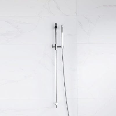 FugaFlow Eccelente Acces glijstangset met staafhanddouche, metalen doucheslang chroom