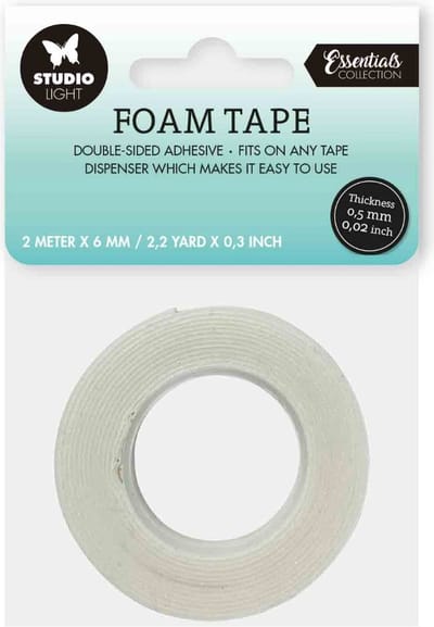 Dubbelzijdige foamtape 0,5 mm - 6 mm breed