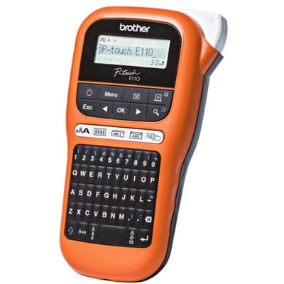 Brother beletteringssysteem P-touch E110, QWERTZ-toetsenbord, met 12 mm beschrijfbaar lint