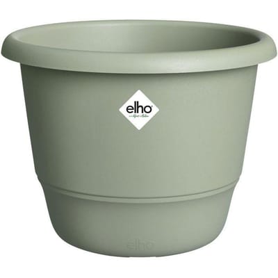 Elho Amiga Rond 55 - Grote Bloempot voor Binnen & Buiten - 100% Gerecycled Plastic - Ø 55 x H 41.3 cm - Tijmgroen