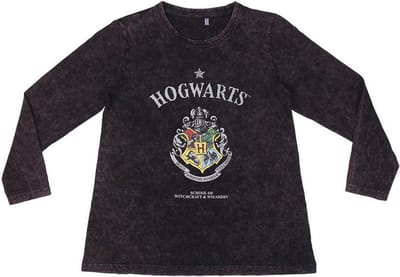 Shirt met lange mouwen voor kinderen Harry Potter Donker grijs - 10 Jaar
