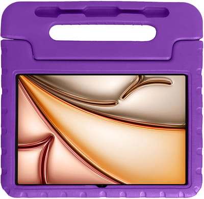 Hoesje - Geschikt voor Apple iPad Air M3/M4 (2025/2026) - 11 inch - Kinderhoes Shockproof Bumper - Kidsproof Case - Tablet Hoes - Kinder Hoes Cover - Paars