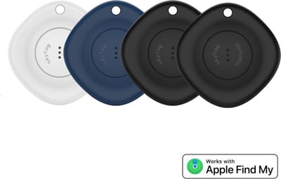 4smarts SkyTag Bluetooth Tracker 4-Pack (Zwart/Wit/Blauw)